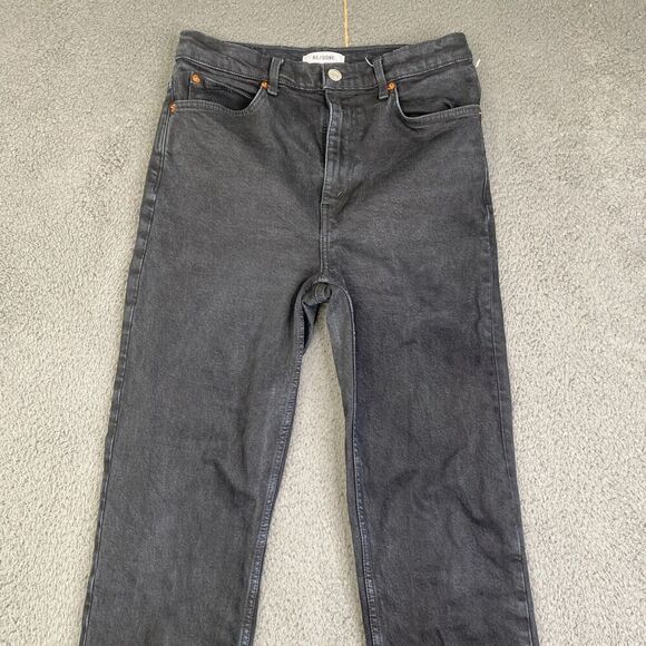RE/DONE 70s Straight Black Stovepipe Sz 28 Style 193-3W7STRT - Picture 2 of 11